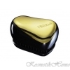 Tangle Teezer Compact Styler Gold Rush Расческа золотая, дорожная 1шт код товара 11045 купить в интернет-магазине kosmetikhome.ru
